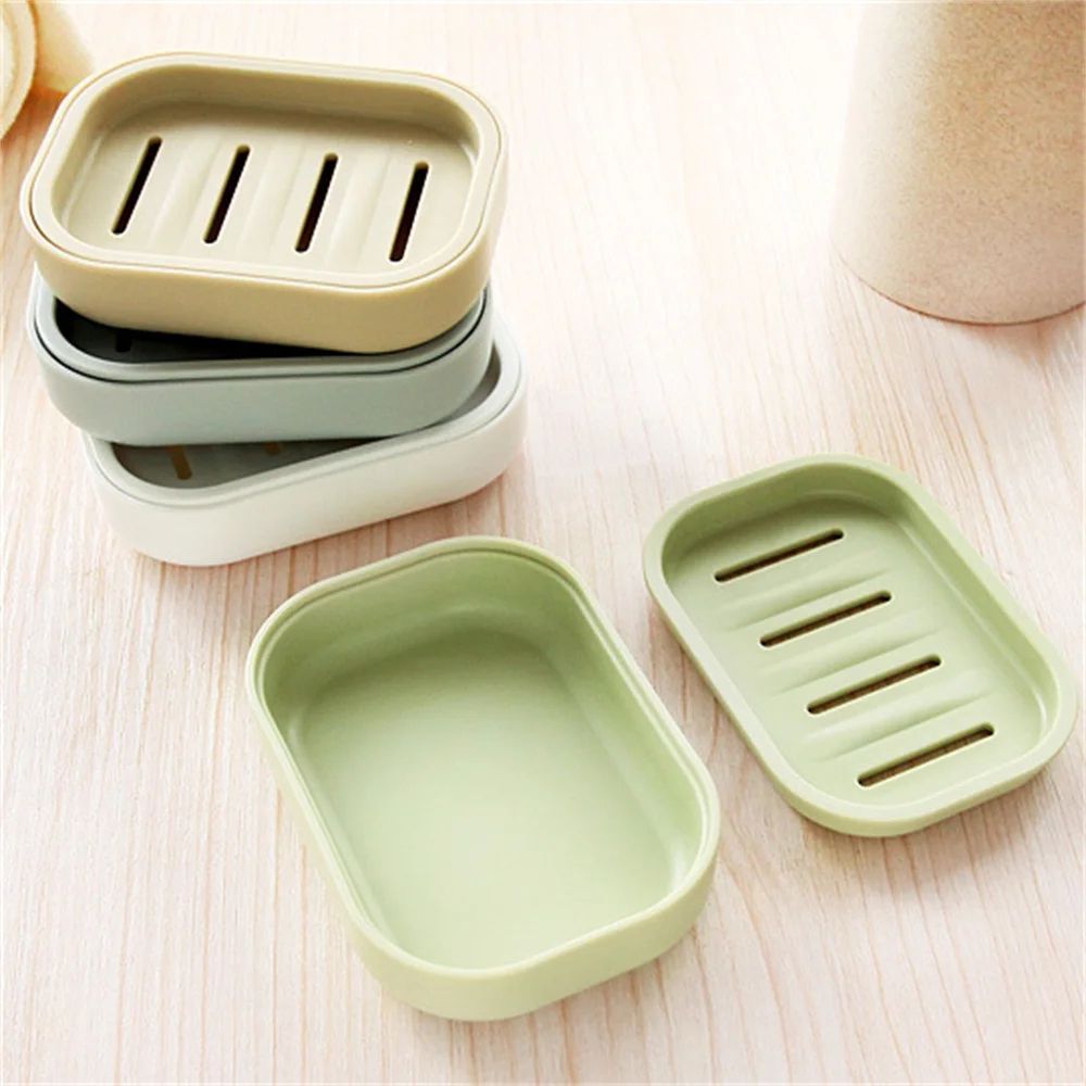 Double-Layer Portable Soap Dish with Cover