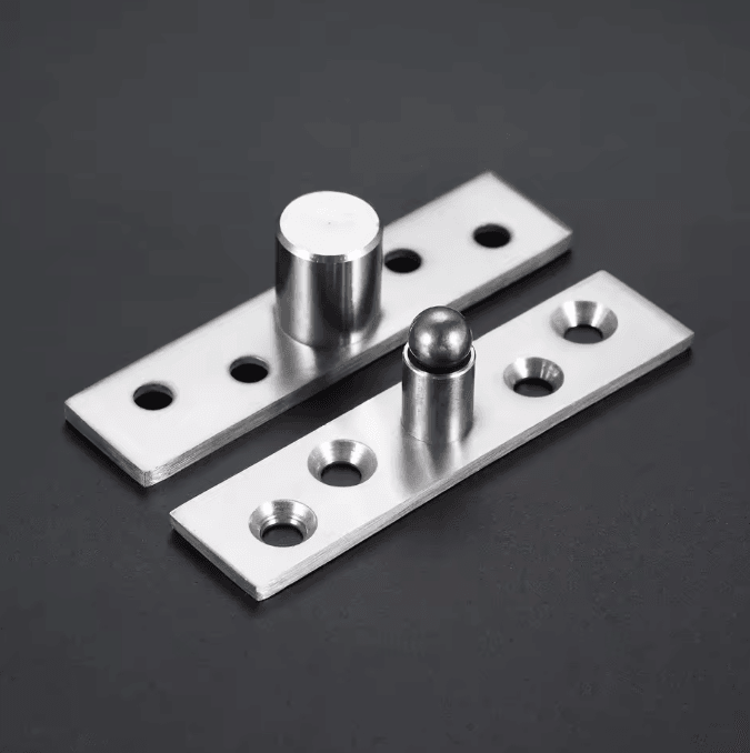 Hidden Door Pivot Hinge Set – Stainless Steel Concealed Rotating Hinge for Modern Doors