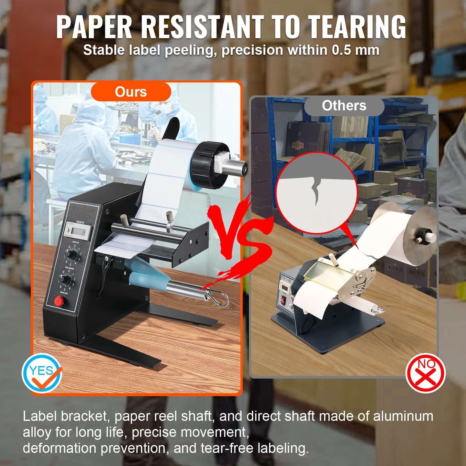 Automatic Label Dispenser with Adjustable Speed and Counter
