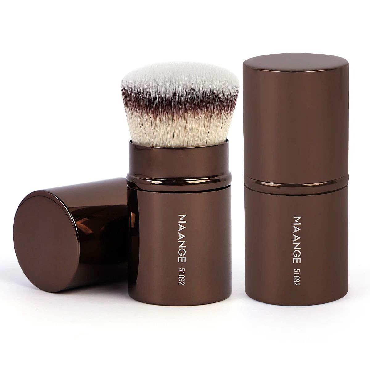 Maange Makeup Brushes Double Head Foundation Powder Concealer Blusher Bronzer Makeup Brush