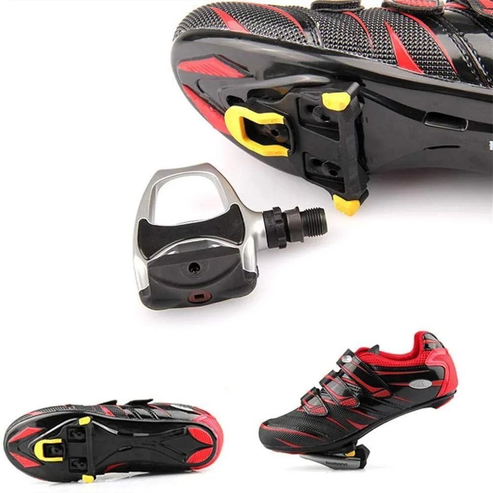 Road Bike Pedal Cleats Compatible with SPD SL Cycling Shoes Self Locking Plates