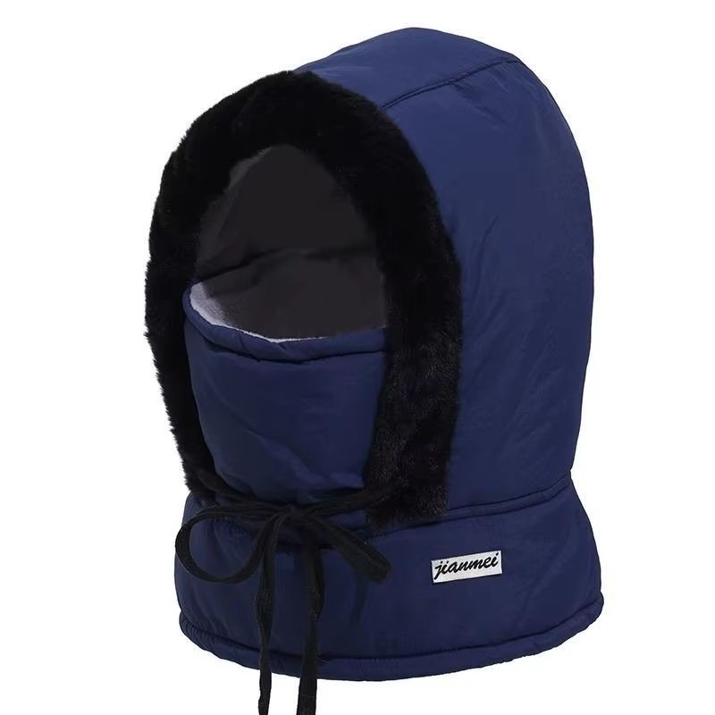 Thermal 3 in 1 Hooded Scarf Hat with Plush Neck Warmer