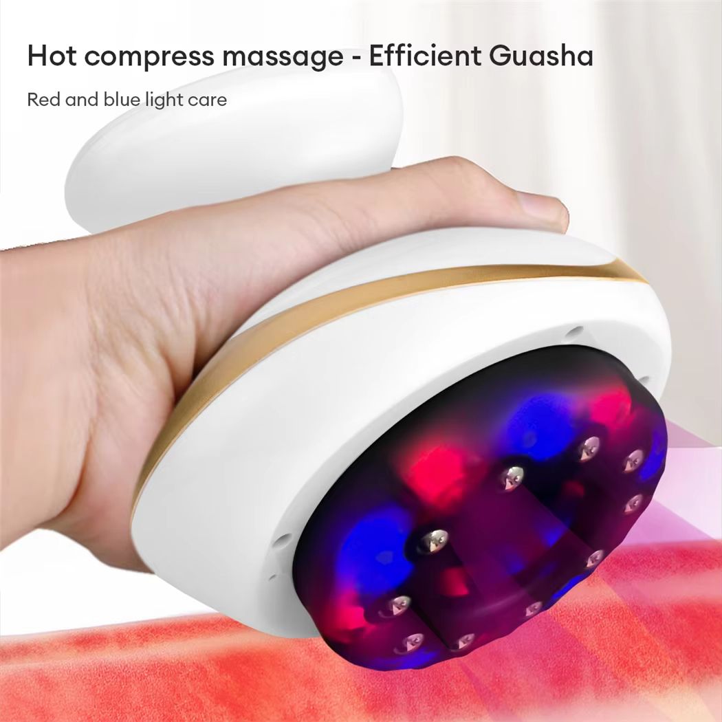 Electric EMS Body Massager with LCD Display – Cupping Therapy, Guasha Scraping, Vacuum Suction & IR Heating Slimming Dev