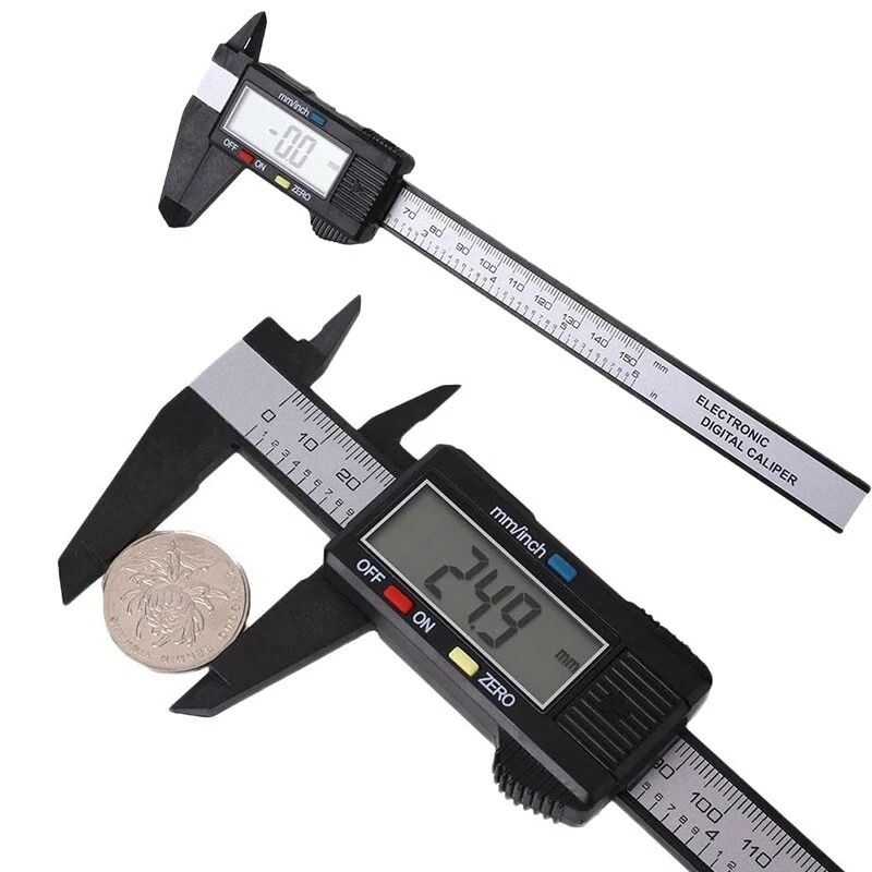 Digital Caliper with LCD Display Lightweight Carbon Fiber Measuring Tool