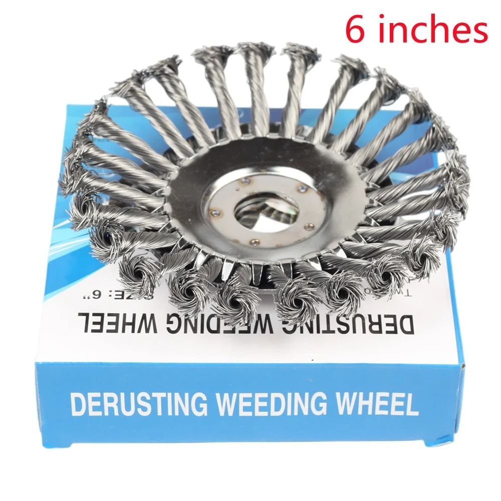 Steel Wire Wheel Weed Brush Cutter Head 6 8 Inch