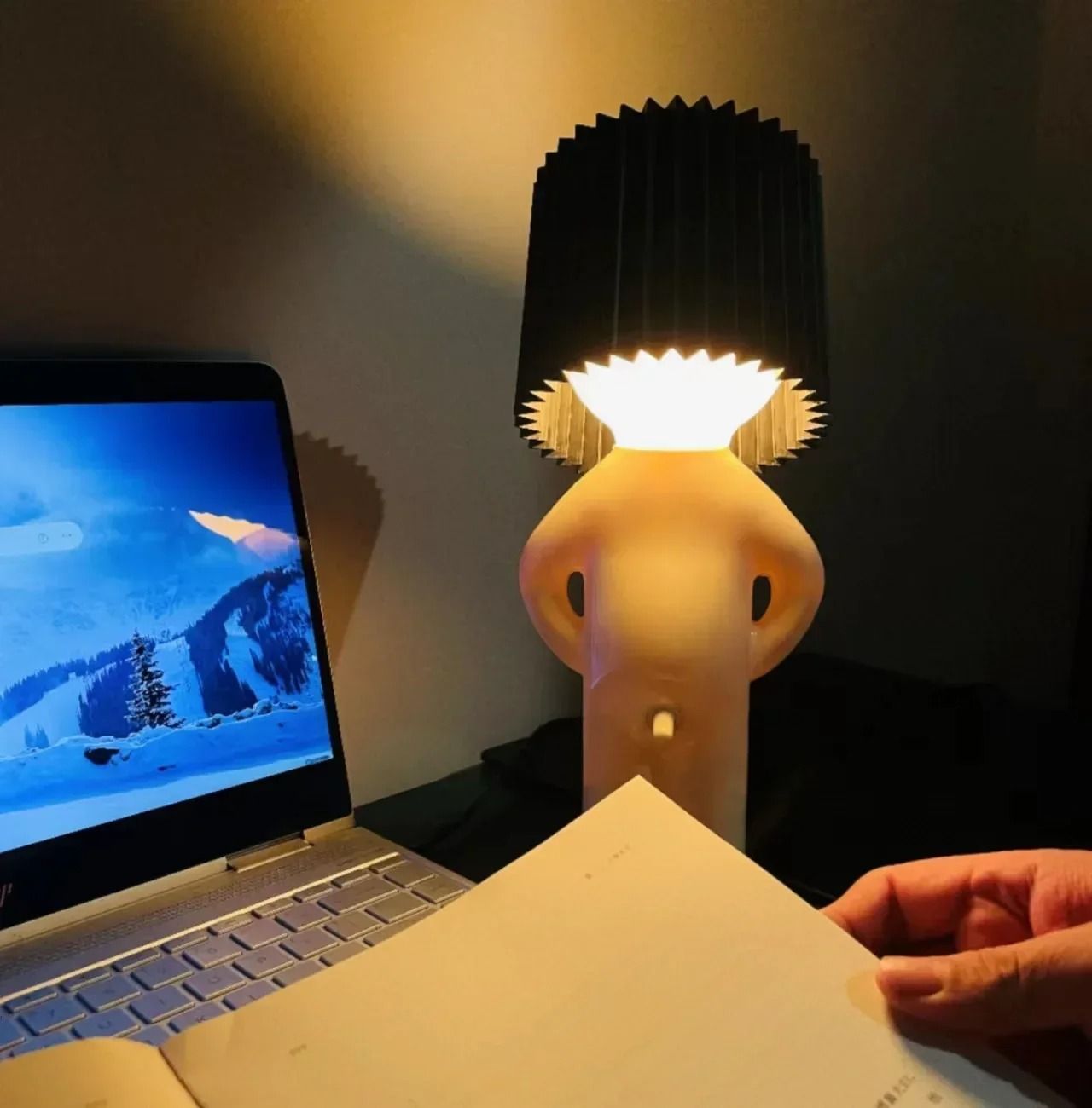 Creative Shy Man Plug In Night Light