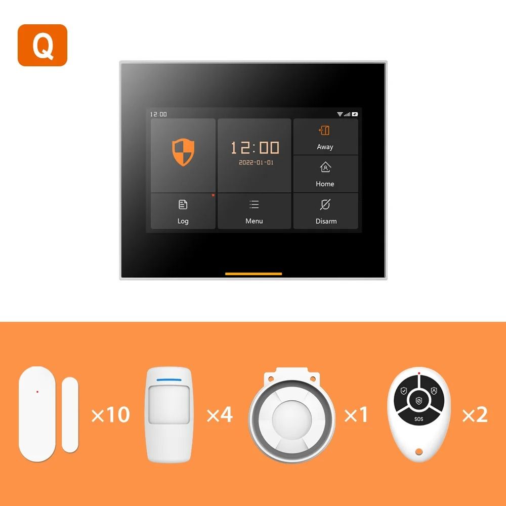 Staniot WiFi Home Security System Tuya Smart Wireless House Alarm Compatible with Alexa and Google