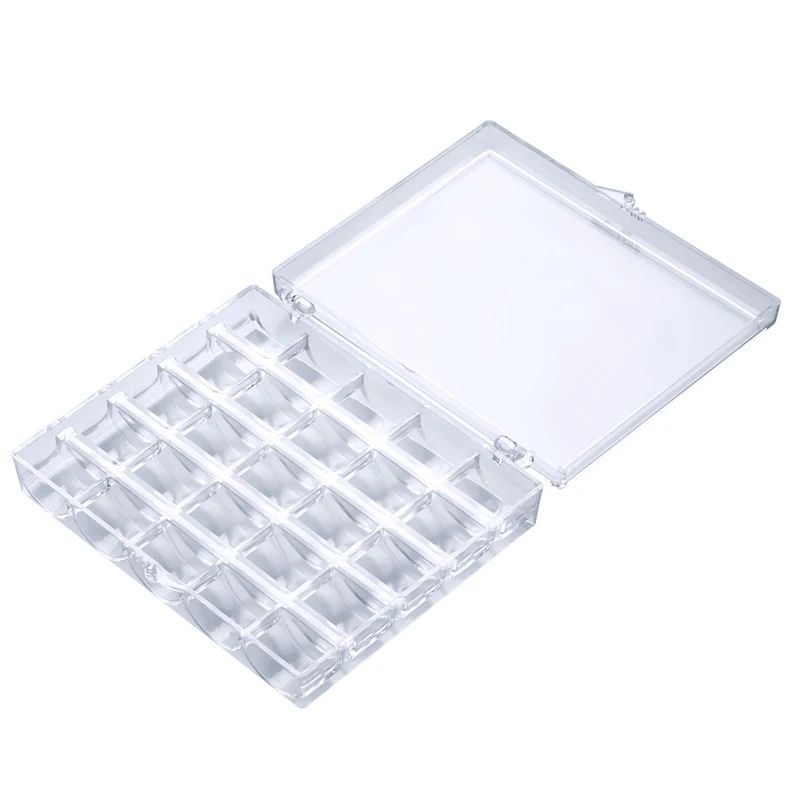 25-Slot Bobbin Organizer Box Clear Sewing Machine Bobbin Case