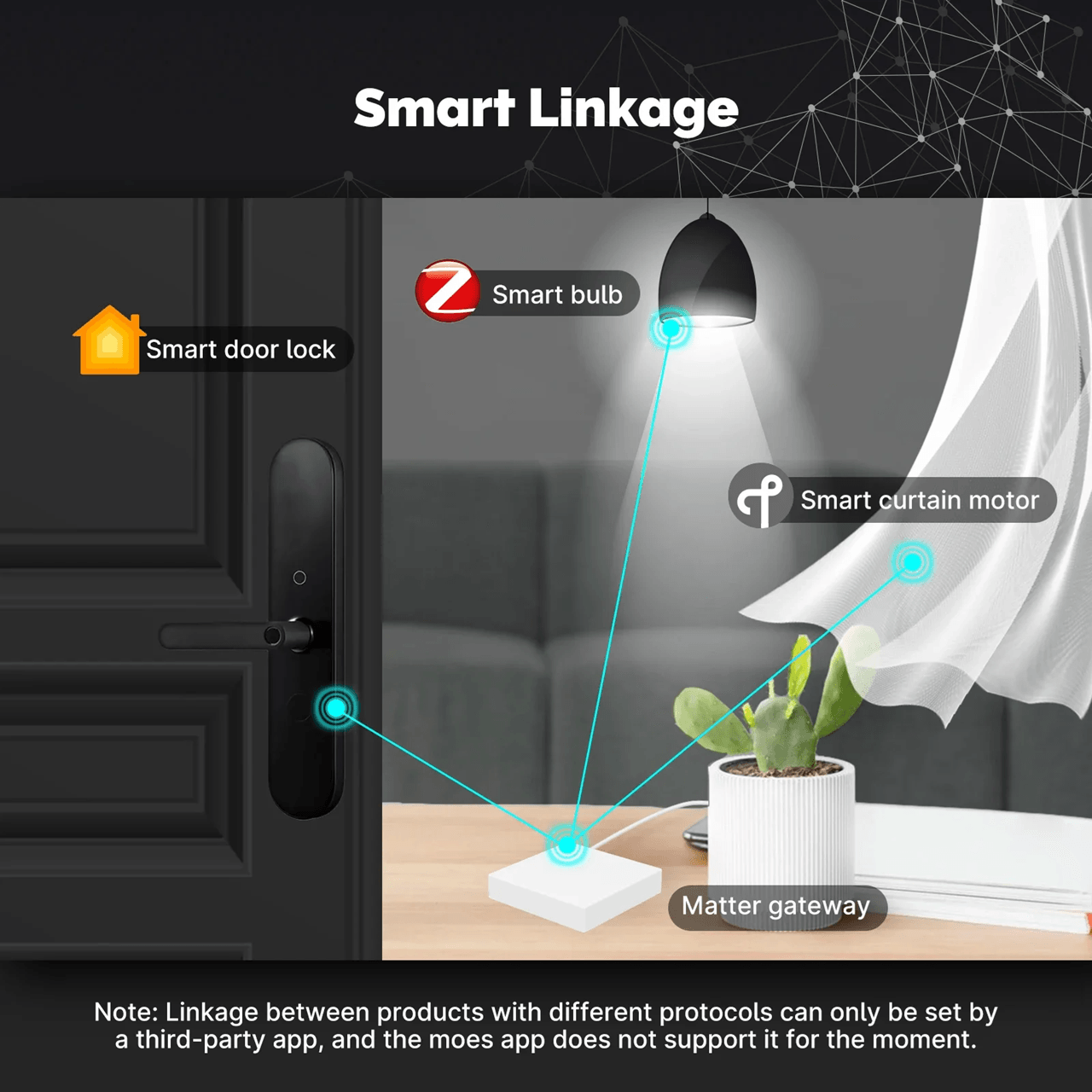 Smart Home Matter Gateway Hub with Tuya Zigbee and Voice Control