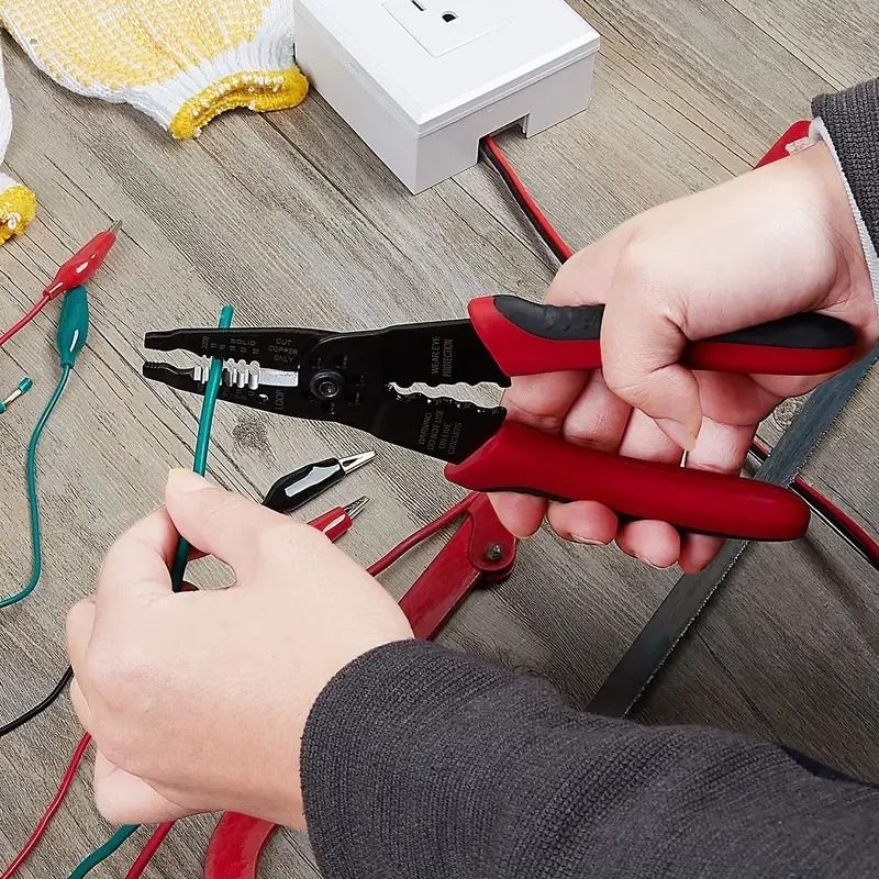 Multi-Tool Pliers for Wire, Cable, Screws, Stripping, Crimping, Cutting & Snipping