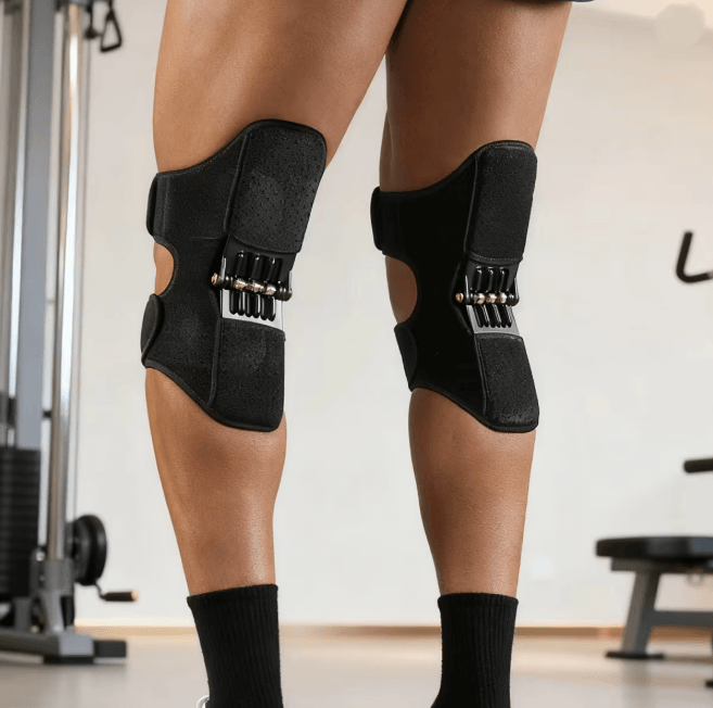 VBOSi Adjustable Knee Brace with Triple Spring Booster Support Pair