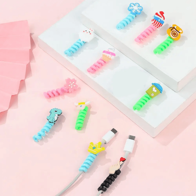 Silicone Cable Protector and Cord Winder Protective Cover