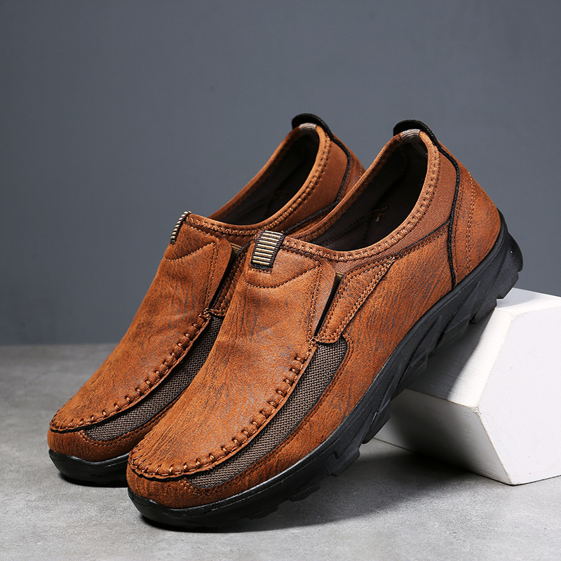 Breathable Men Casual Shoes, Comfortable Loafers Sneakers, Designer Moccasins, Soft Sole Retro Walking Shoes