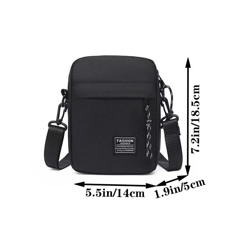 Nylon Crossbody Bag Mens Shoulder Bag Lightweight School Messenger Everyday Sling
