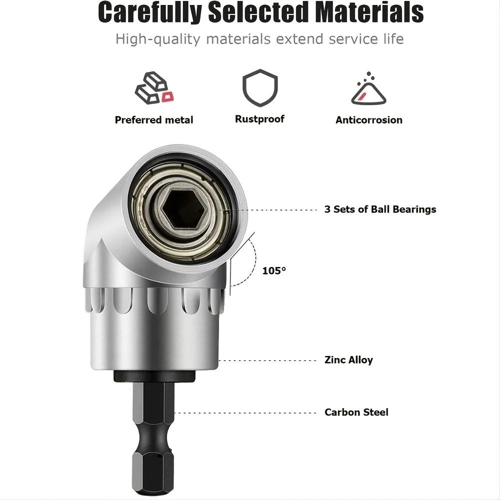 105 Degree Angle Socket Adapter Extension Set