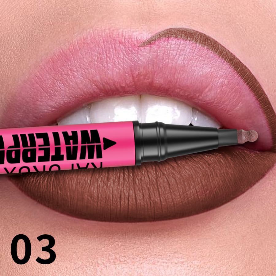 Liquid Matte Lipliner Pencil Waterproof Plumping Lip Stain Natural Lip Liner Outline Contour Makeup