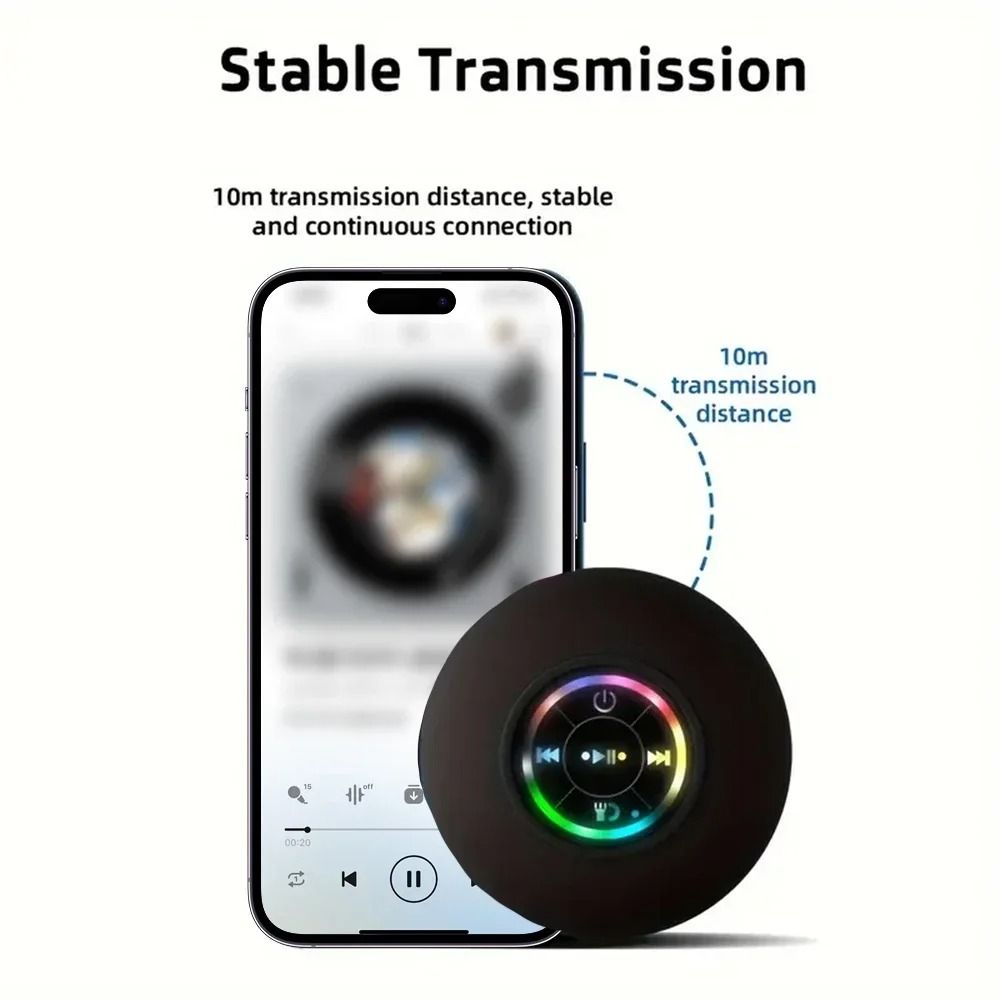 Mini Waterproof Bluetooth Speaker With Suction Cup
