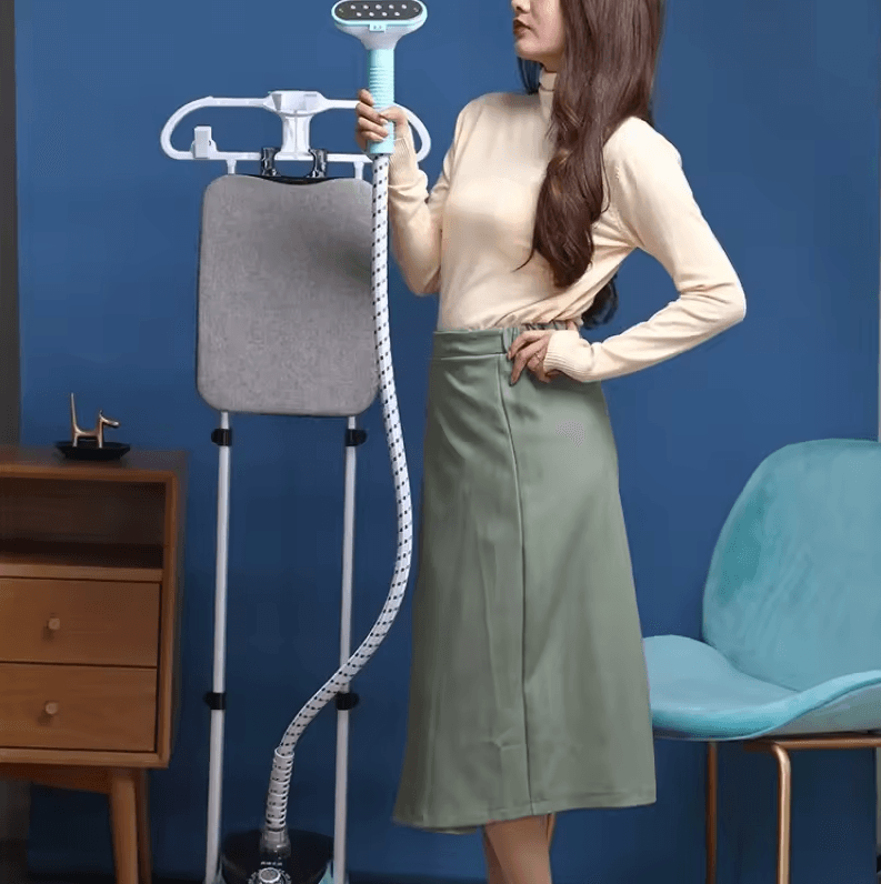 EU Handheld Double-Rod Garment Steamer – Fast-Heating Vertical Clothes Steaming Iron