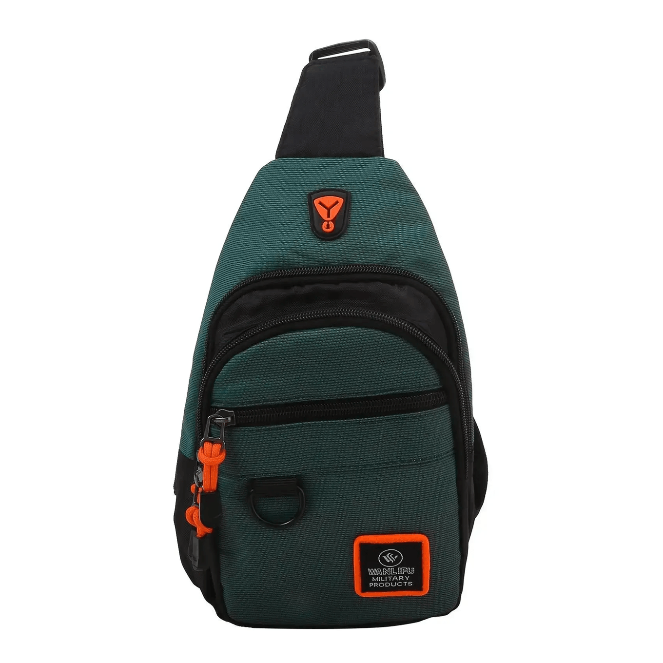Mens Crossbody Shoulder Bag Multi Layer Business Chest Bag