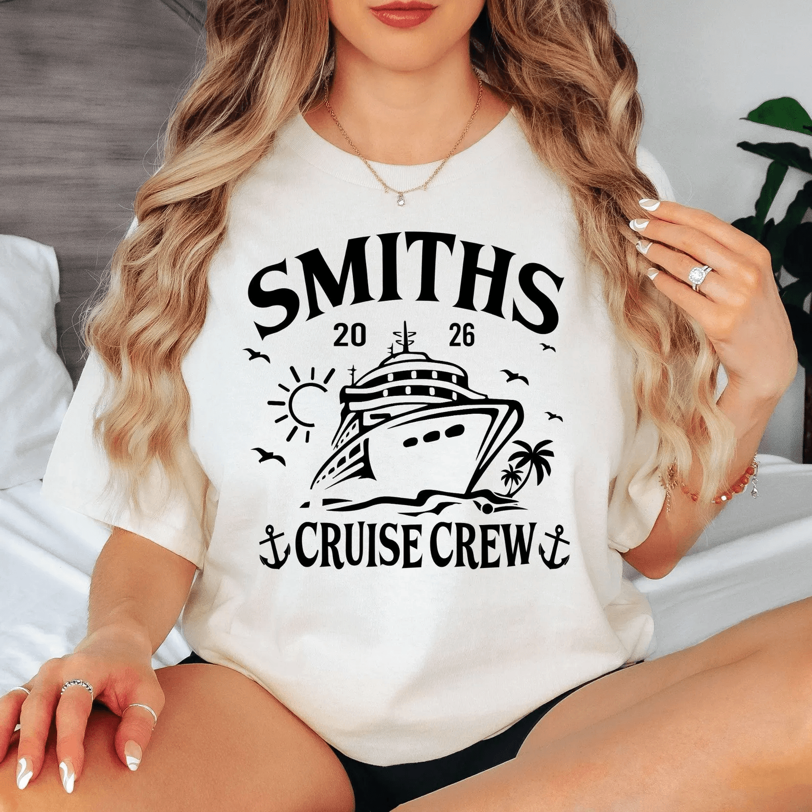 Custom Cruise Crew T-Shirt Personalized 2026 Tee