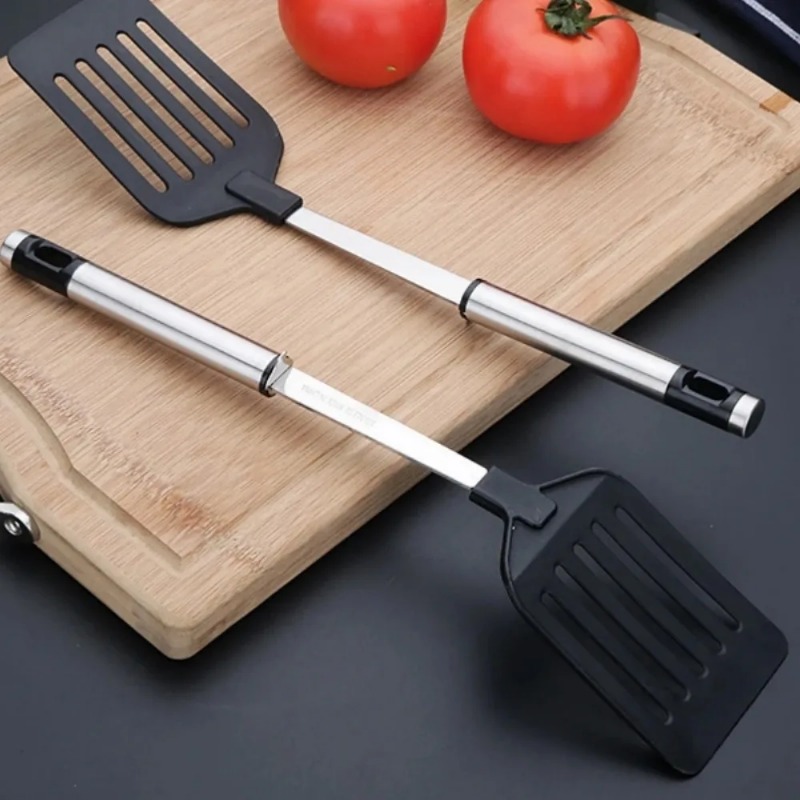 Stainless Steel Turners, Nylon Handle Spatula, Egg, Fish Frying Pan Scoop, Fried Shovel Cooking Tool