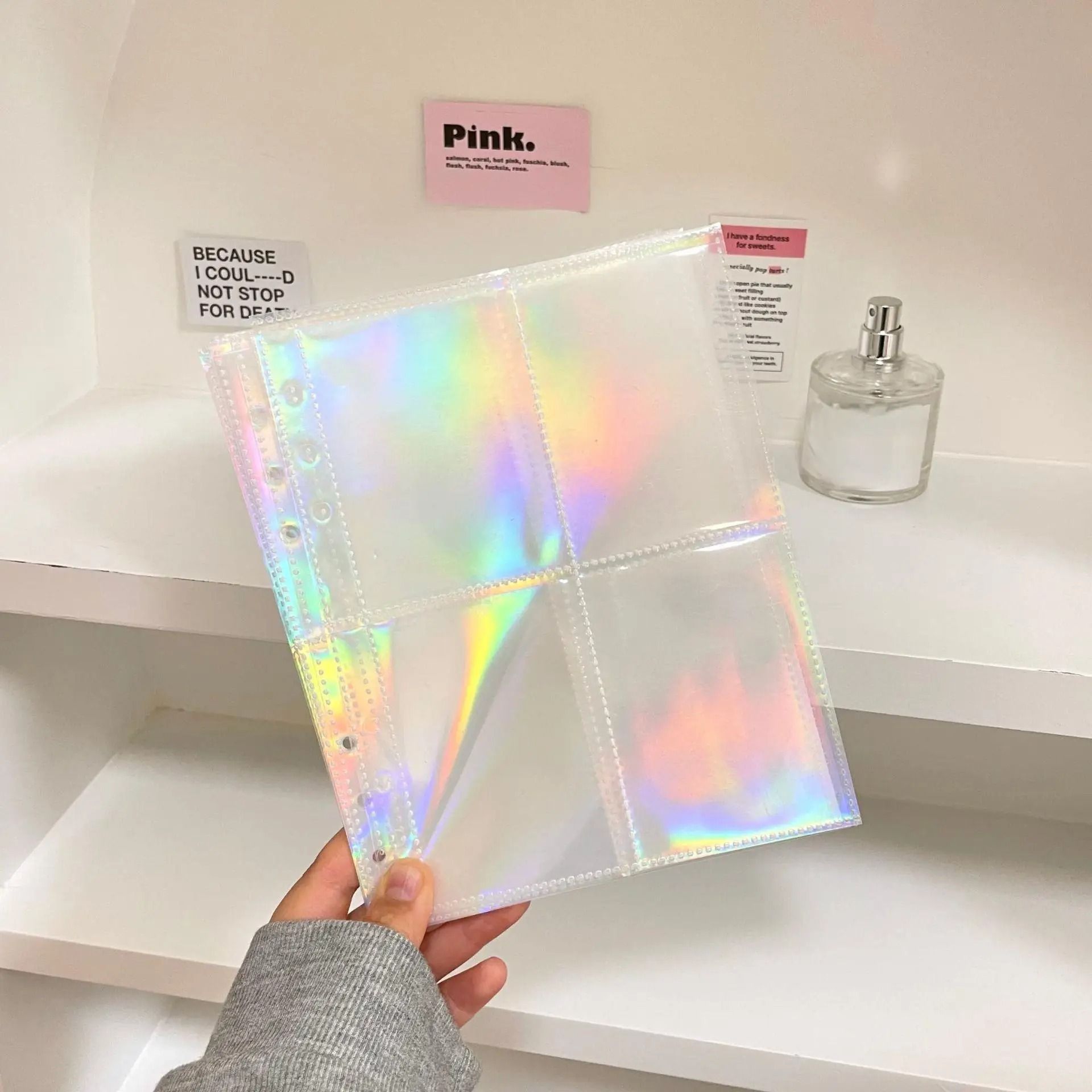 A5 Binder Refill Photo Card Sleeves Laser Pocket Pages 10 Pack 6 Ring Album