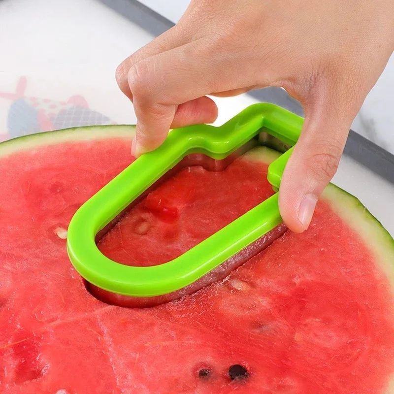Creative Watermelon Popsicle Cutter Mold – Fun Fruit Cutter Shapes & Watermelon Slicer Tool