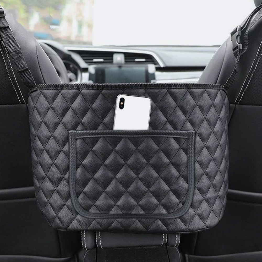 PU Leather Car Handbag Holder