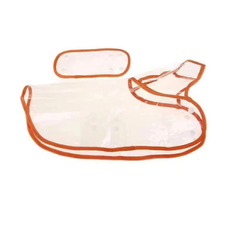 Transparent Waterproof Dog Raincoat Hooded Puppy Rain Jacket for Small Dogs