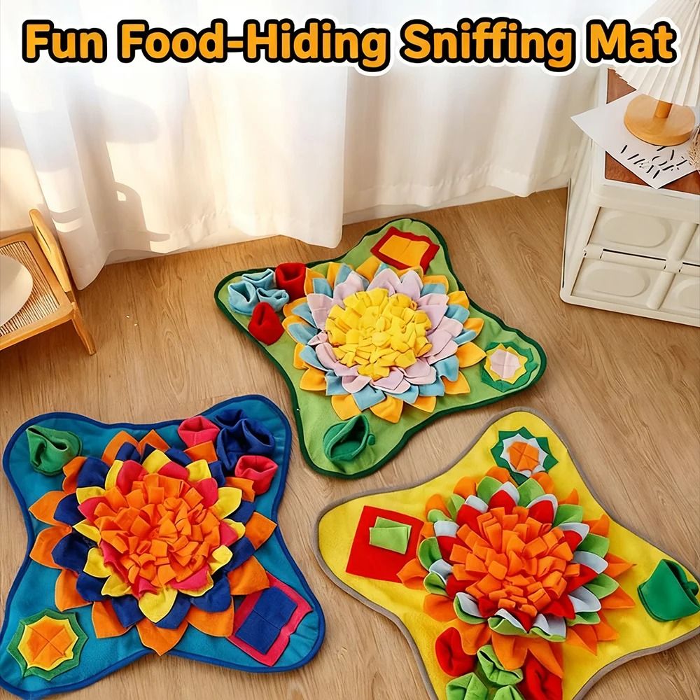 Interactive Dog Snuffle Mat and Puzzle Feeder