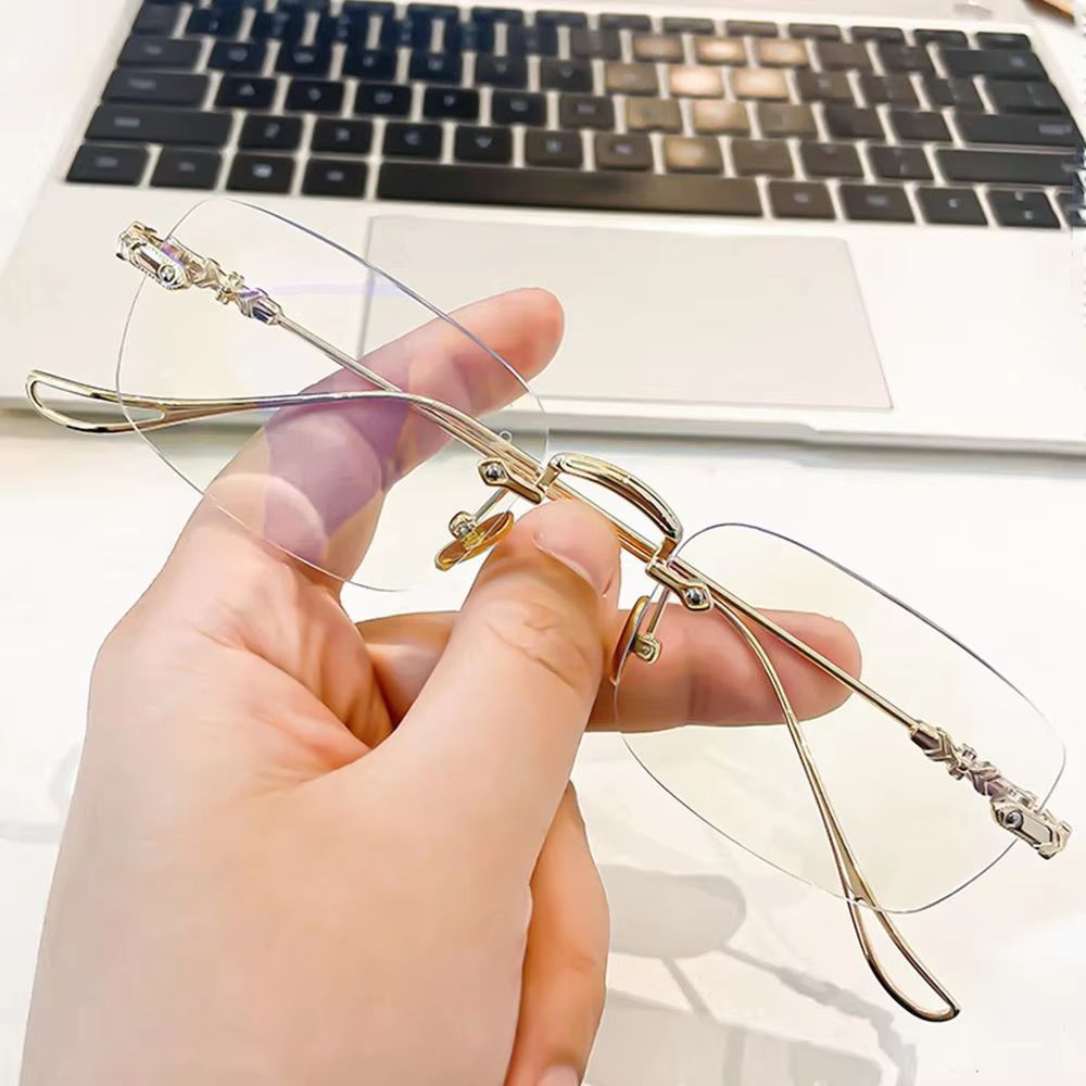 Oversized blue light blocking glasses Ultra-Light Computer Eyeglasses for Women and Men, Office Screen Eye Comfort Frame