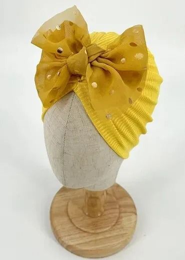 Lovely Shiny Bowknot Baby Hat
