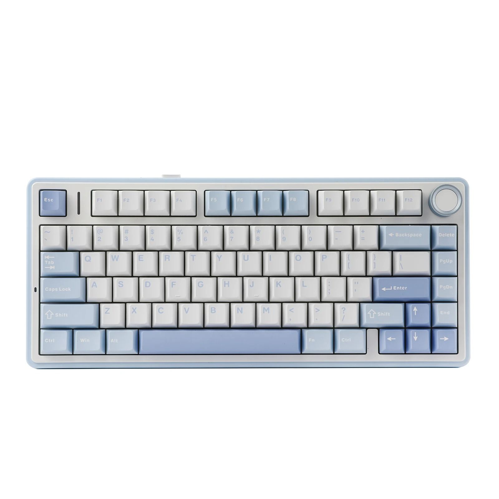 Compact Wireless RGB Keyboard with Gasket Structure and Knob Control