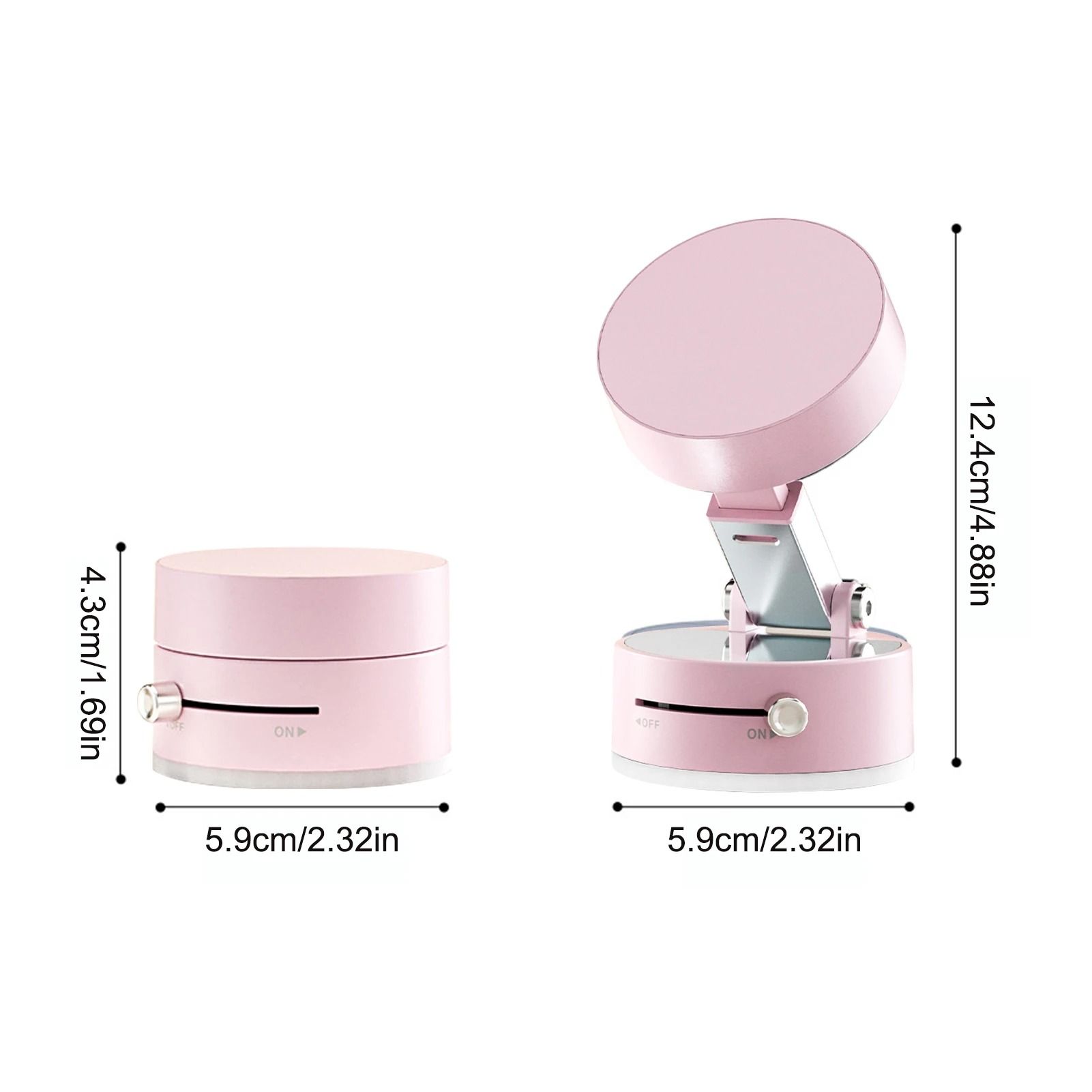 Vacuum Magnetic Car Phone Holder – Double-Sided Foldable Auto Bracket