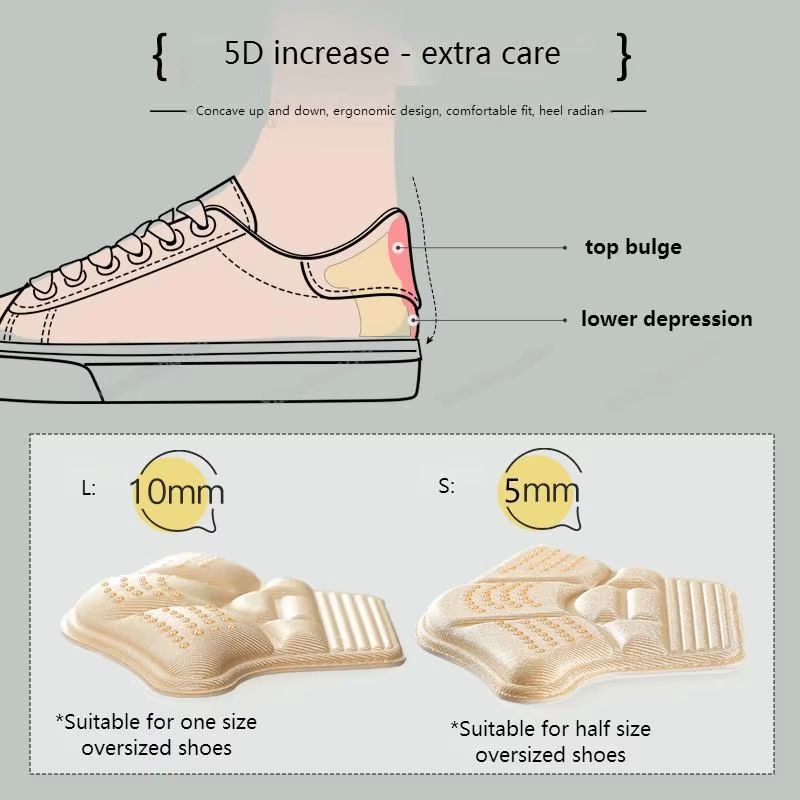 Heel Stickers and Cushion Inserts – Anti-Wear Shoe Pads with Adjustable Fit
