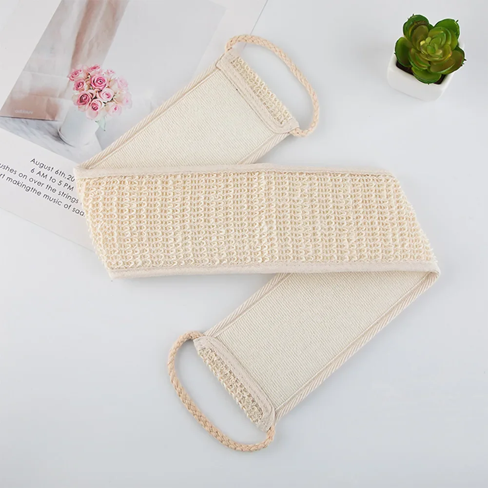 Sisal Shower Scrubber Body Brush Back Bath Shower Long Belt Towel