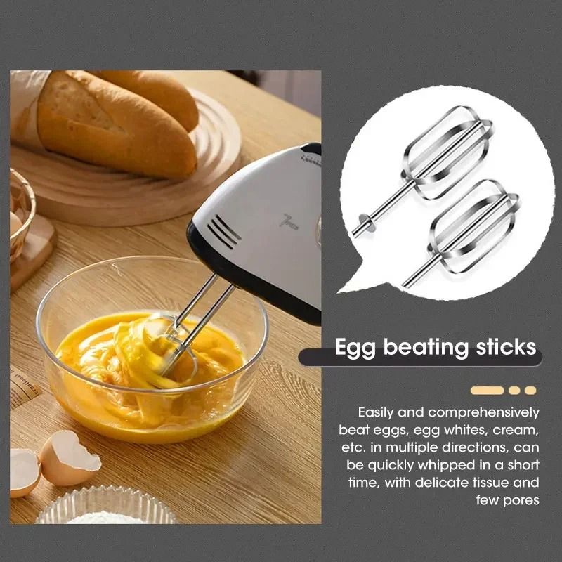 Handheld 7 Speed Electric Dough and Cream Mixer