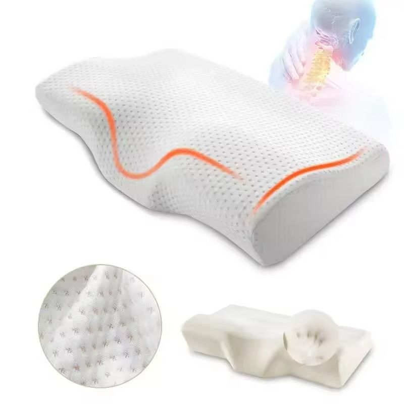 Orthopedic Memory Foam Cervical Pillow Neck Support Butterfly Shape