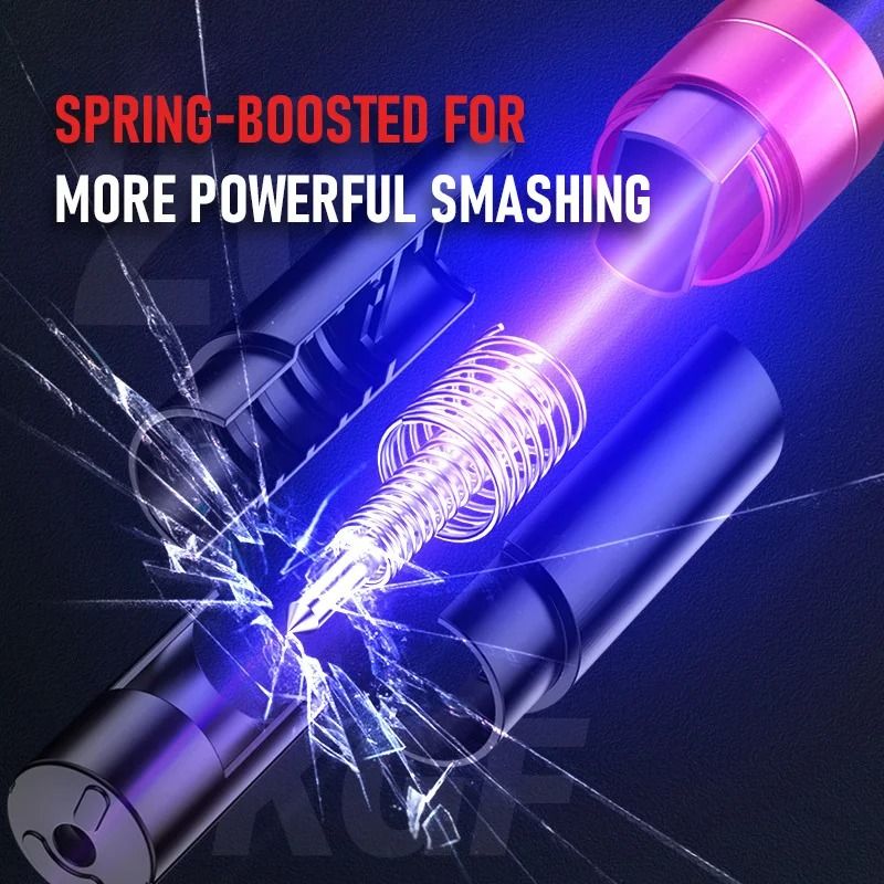 2-in-1 Car Emergency Hammer and Seat Belt Cutter Life-Saving Rescue Tool