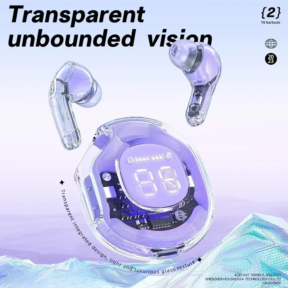 Wireless TWS Earbuds with Bass Sound for Sport and Gaming