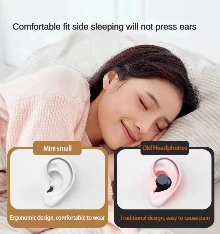 Mini Wireless Bluetooth Headset with HD Sound and Invisible In Ear Design