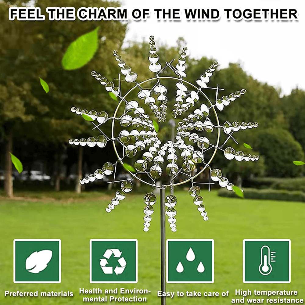 Easy-To-Install Magic Metal Windmill Decor