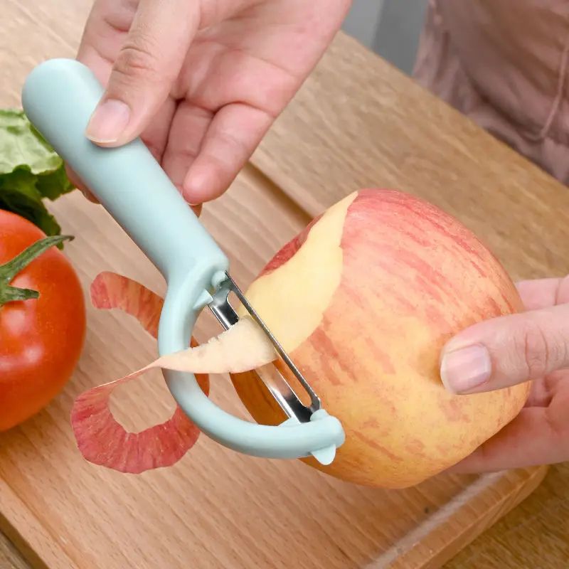 2-in-1 Stainless Steel Vegetable & Potato Peeler with Dual Blade Design