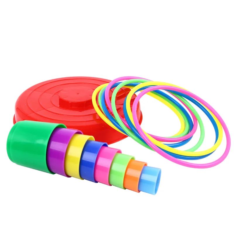 Kids Throw Circle Game Ferrule Stacked Toy Set