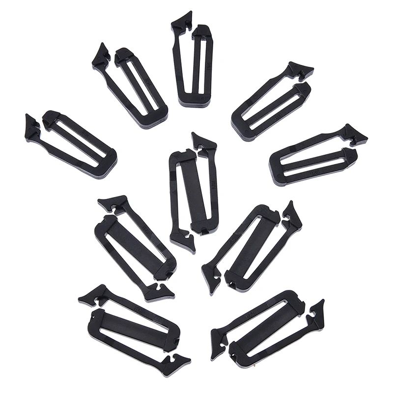 MOLLE Webbing Buckle Strap Keepers (5-Pack) - Webbing End Clip & Belt End Clip for Secure Backpack Straps