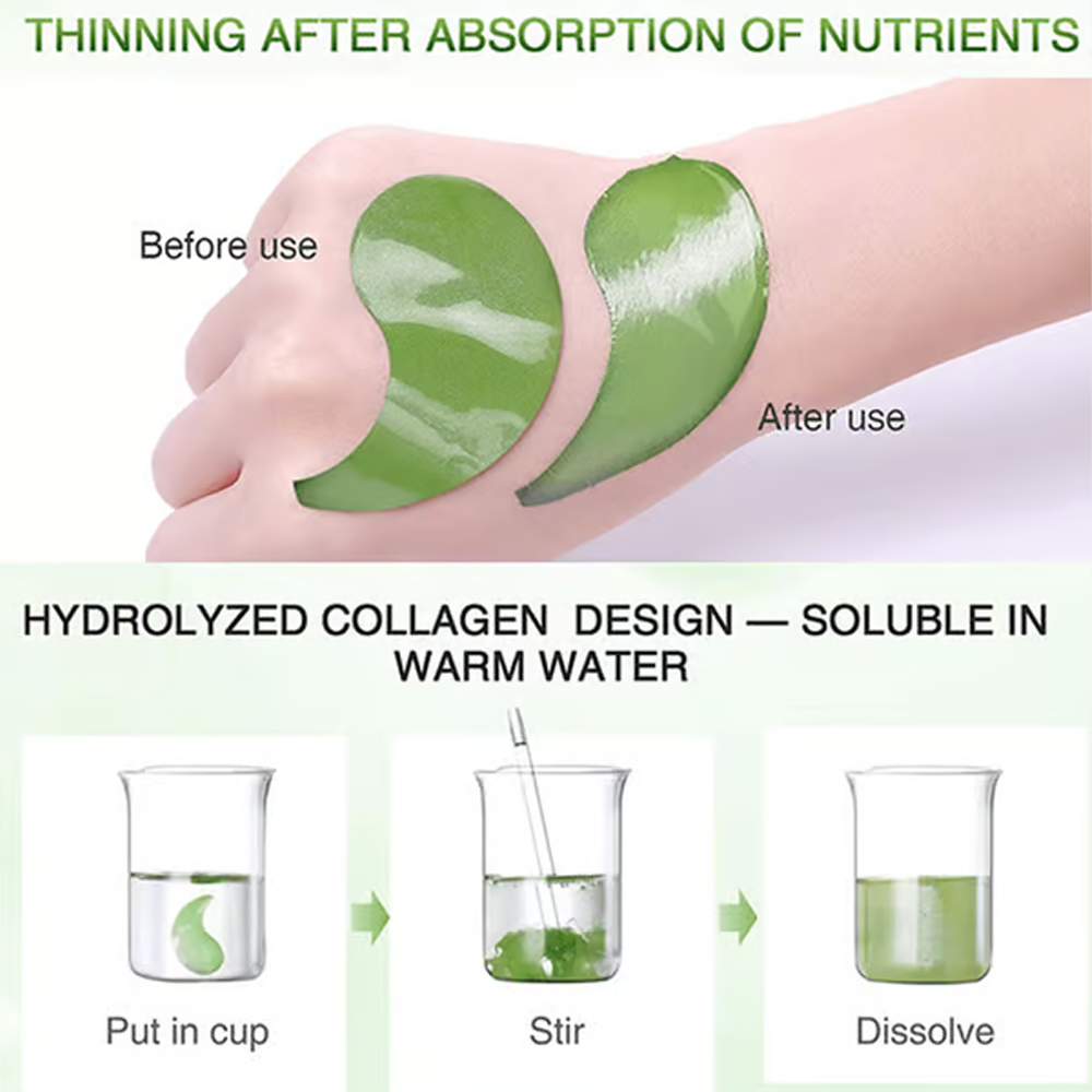Seaweed Soothing Eye Patches: Calm Puffiness, Reduce Fine Lines & Brighten Dark Circles