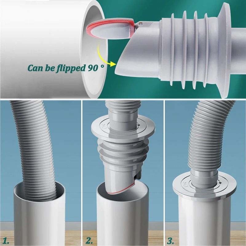 Silicone Bathroom Sewer Seal Ring Kitchen Sink Sewer Pipe Plug Washing Machine Anti Odor Leakage Floor Drain Connector S