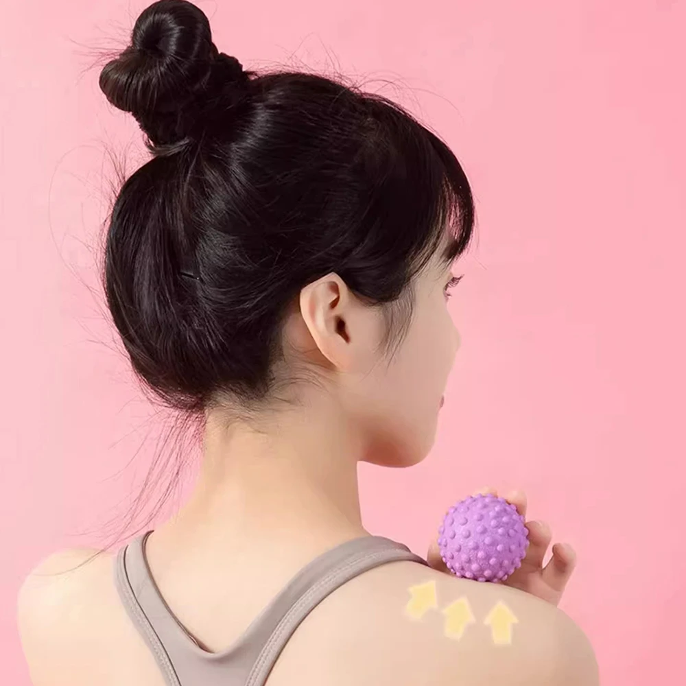 Fascia Ball Raised Point Massage Ball TPR Posture Master, Yoga Ball Waist and Back Relief, Foot Massage Ball for Muscle