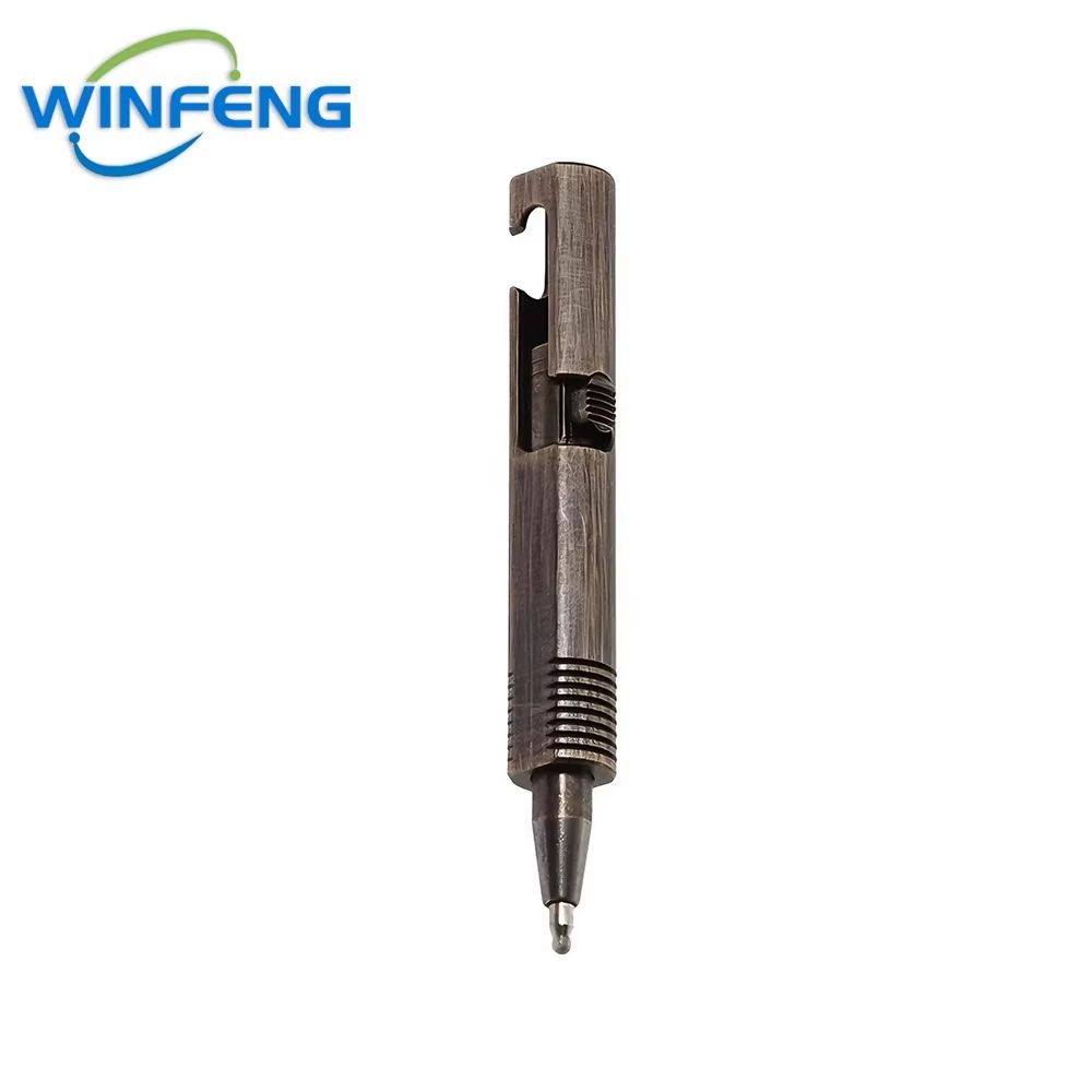 Retro Brass Mini Bolt Action Pen Compact EDC Tactical Ballpoint Pen