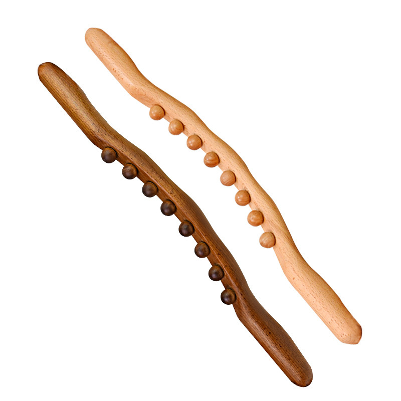 Beech Wood Scraping Stick Universal Back Needle Massage, Tendons Treatment Guasha Relax Therapy Tooll